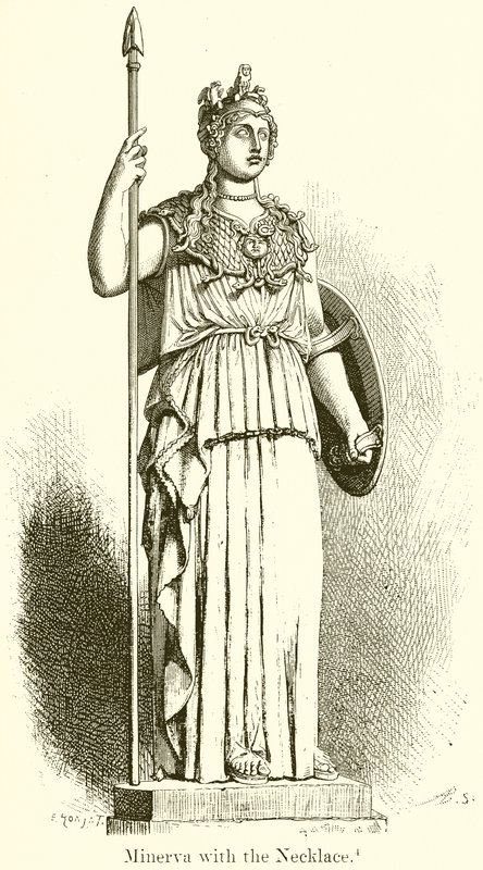Minerva a nyaklánccal alkotó: English School