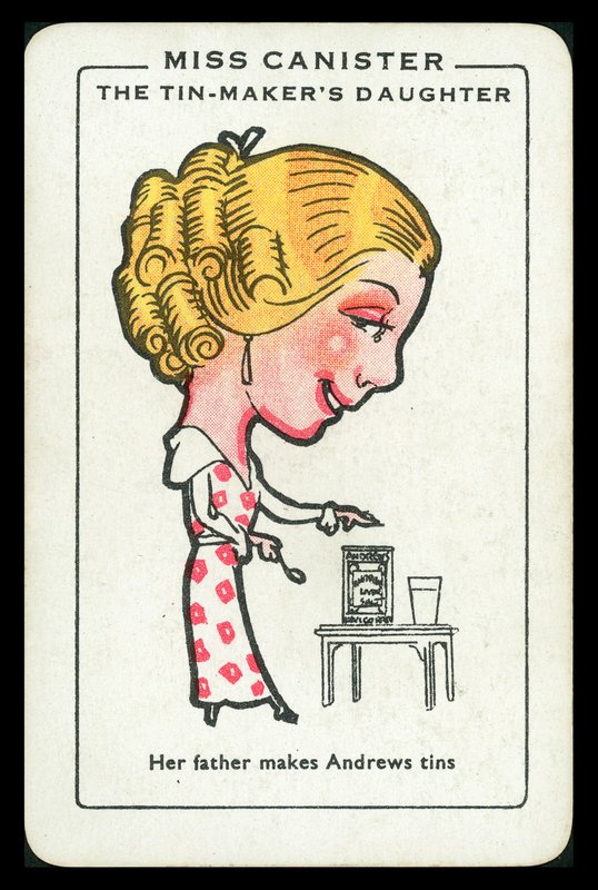 Miss Canister, A bádogos lánya (színes litográfia) alkotó: English School