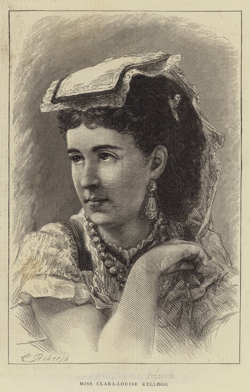 Miss Clara-Louise Kellogg (metszet) alkotó: English School