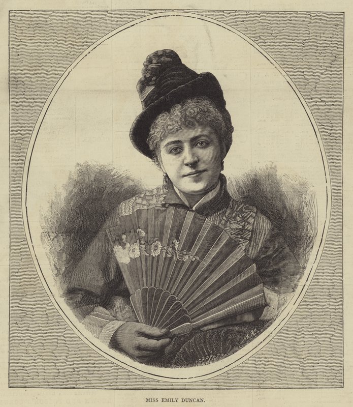 Miss Emily Duncan (metszet) alkotó: English School