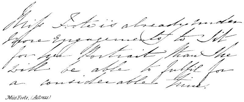 Miss Foote, (színésznő) alkotó: English School