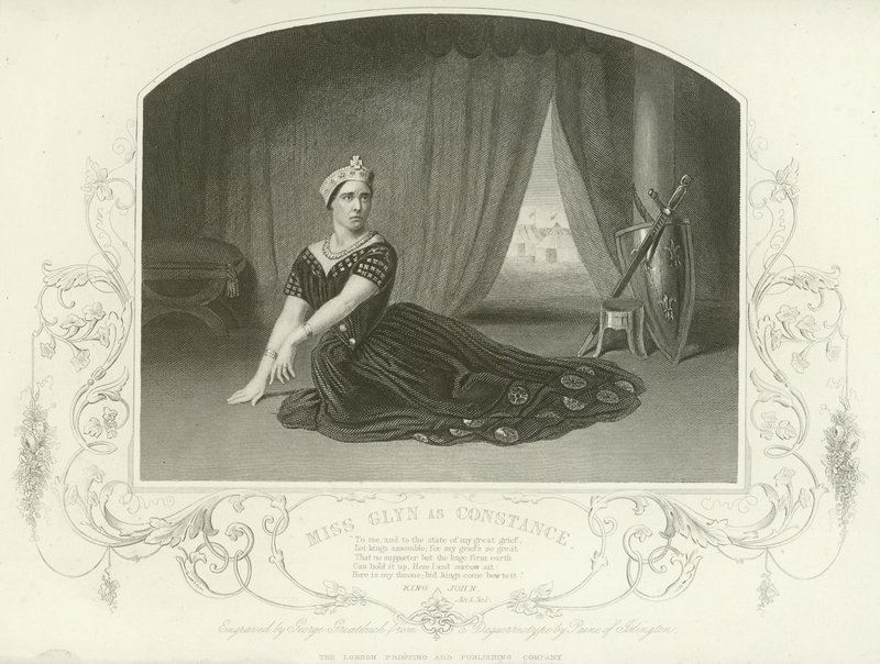 Miss Glyn mint Constance, János király, III. felvonás, I. jelenet alkotó: English School