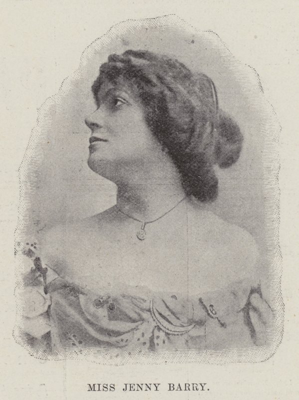Miss Jenny Barry (metszet) alkotó: English School