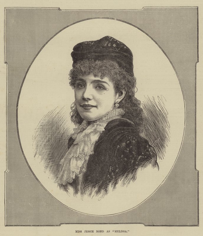 Miss Jessie Bond mint "Melissa" (metszet) alkotó: English School