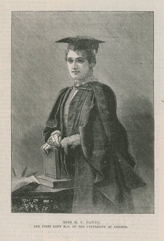 M. C. Dawes kisasszony, a Londoni Egyetem first lady MA alkotó: English School