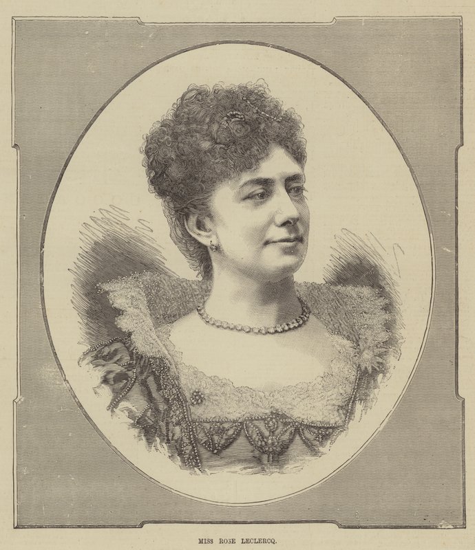 Miss Rose Leclercq (metszet) alkotó: English School