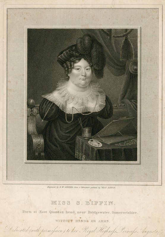 Miss Sarah Biffin, művész alkotó: English School