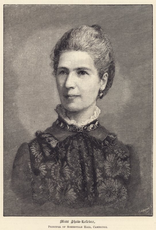 Miss Shaw-Lefevre, a Cambridge-i Somerville Hall igazgatója (metszet) alkotó: English School