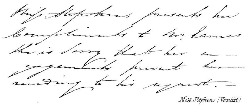 Miss Stephens (énekes) alkotó: English School
