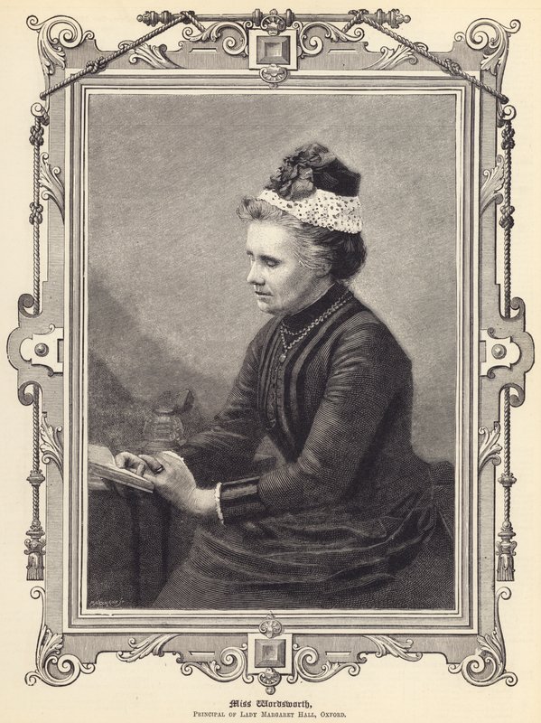Miss Wordsworth, Lady Margaret Hall igazgatónője, Oxford (metszet) alkotó: English School