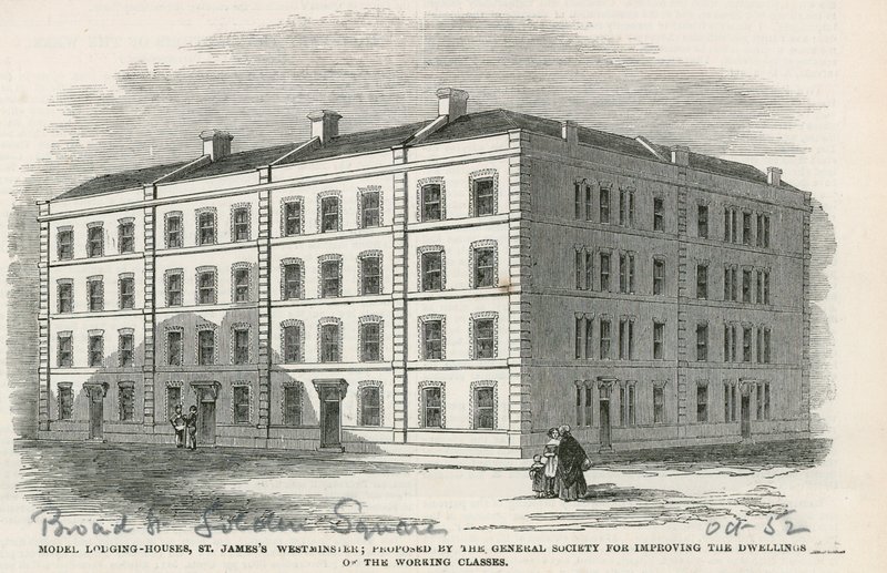 Model Lodging Houses, St James Westminster alkotó: English School