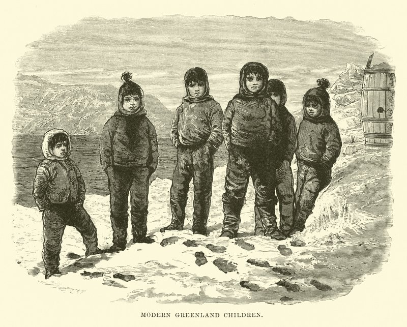 Modern grönlandi gyerekek alkotó: English School