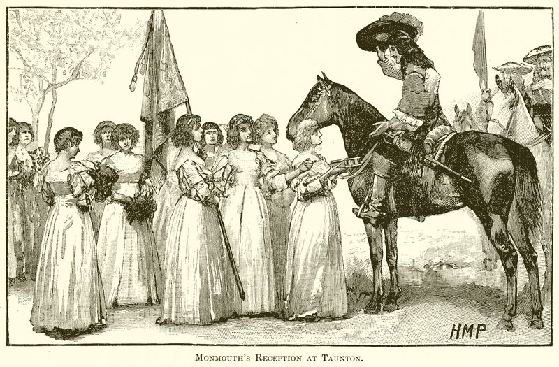 Monmouth fogadása Tauntonban alkotó: English School