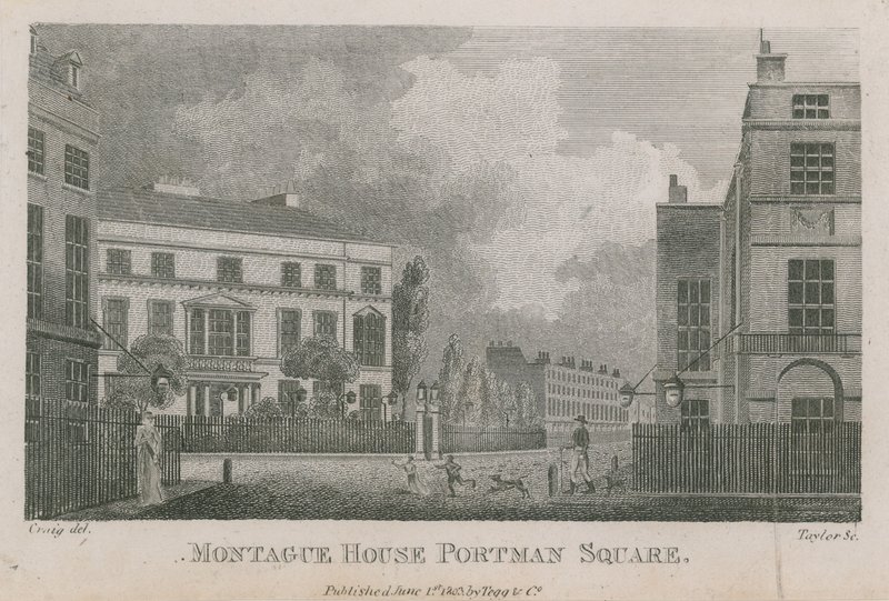 Montague House, Portman Square, London alkotó: English School