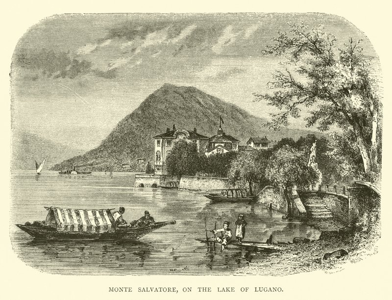 Monte Salvatore, a Luganói-tó partján alkotó: English School