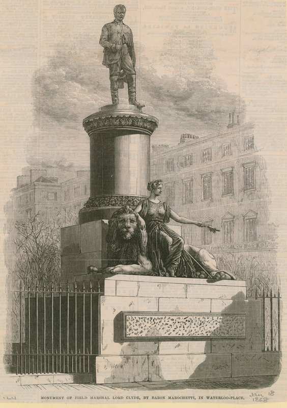 Lord Clyde tábornagy emlékműve alkotó: English School