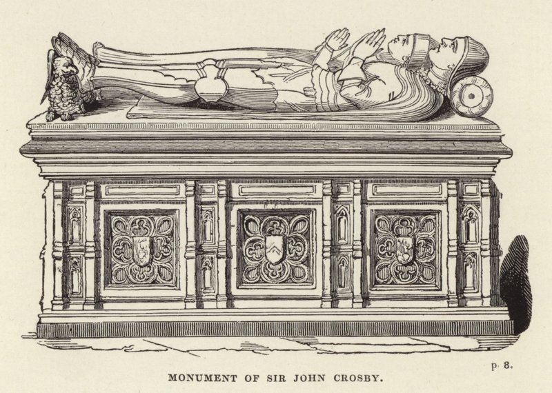 Sir John Crosby emlékműve alkotó: English School