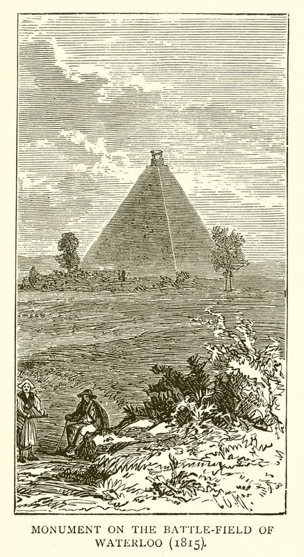 Emlékmű a Waterloo-i csatamezőn (1815) alkotó: English School