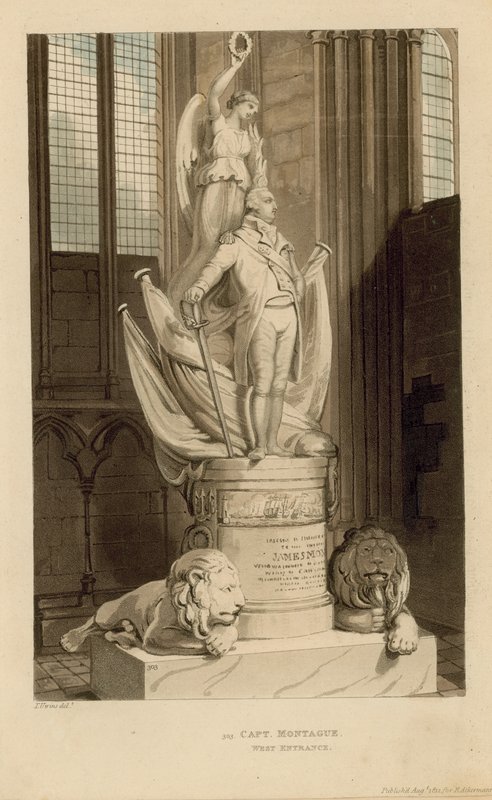 James Montague kapitány emlékműve alkotó: English School
