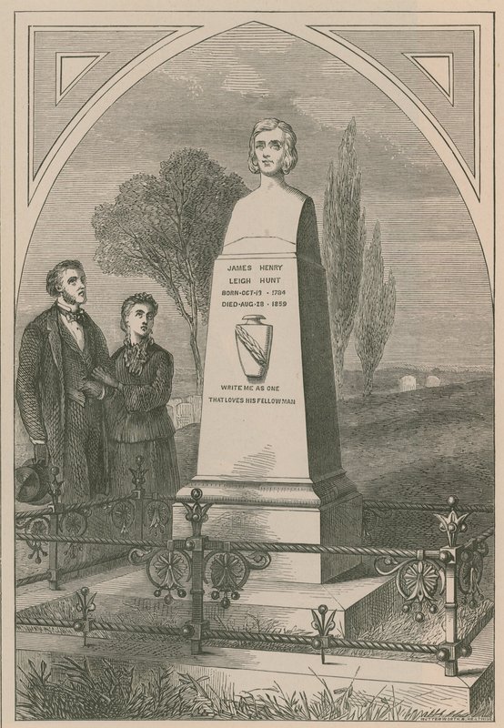 James Henry Leigh Hunt emlékműve alkotó: English School