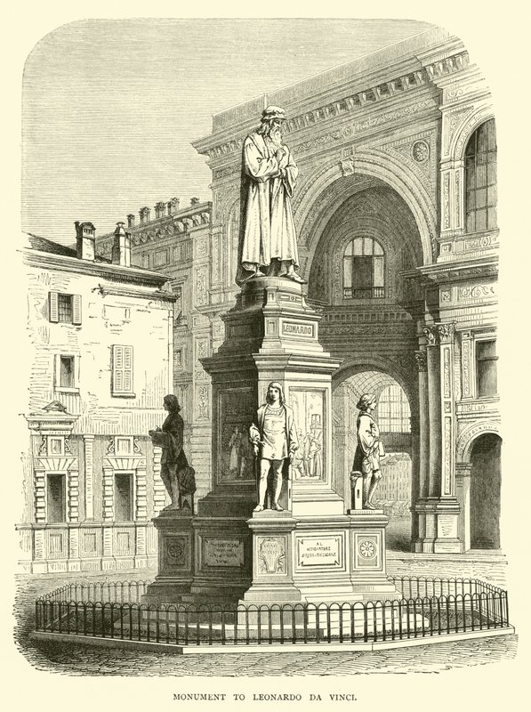 Leonardo da Vinci emlékműve alkotó: English School