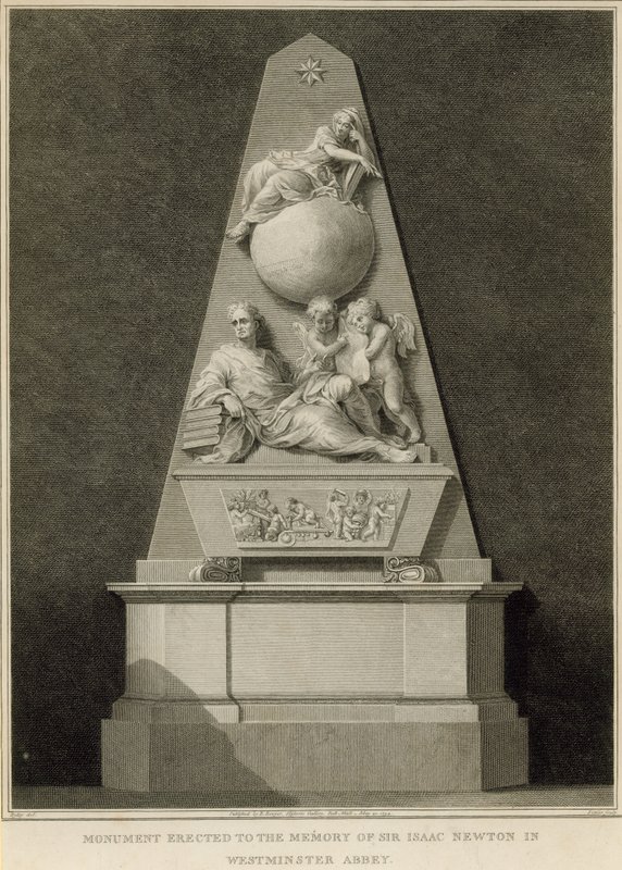 Sir Isaac Newton emlékműve alkotó: English School