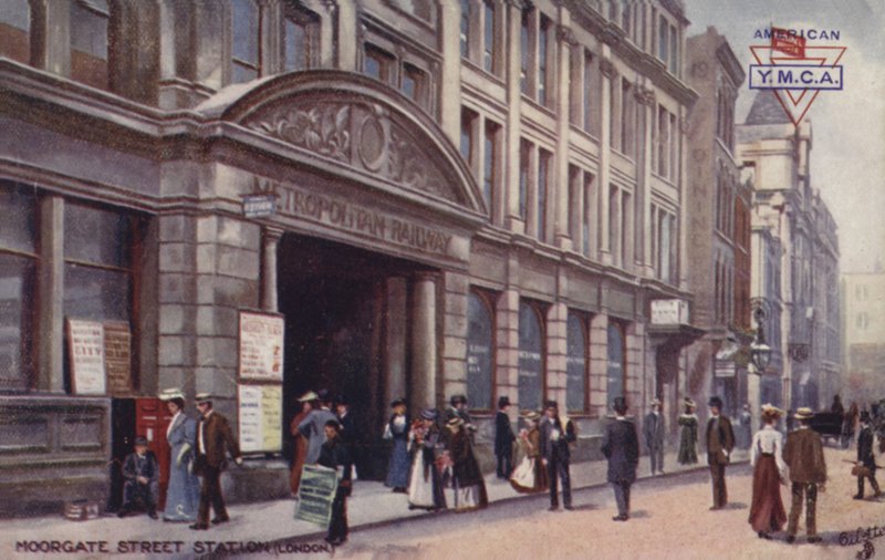 Moorgate Street állomás, London alkotó: English School