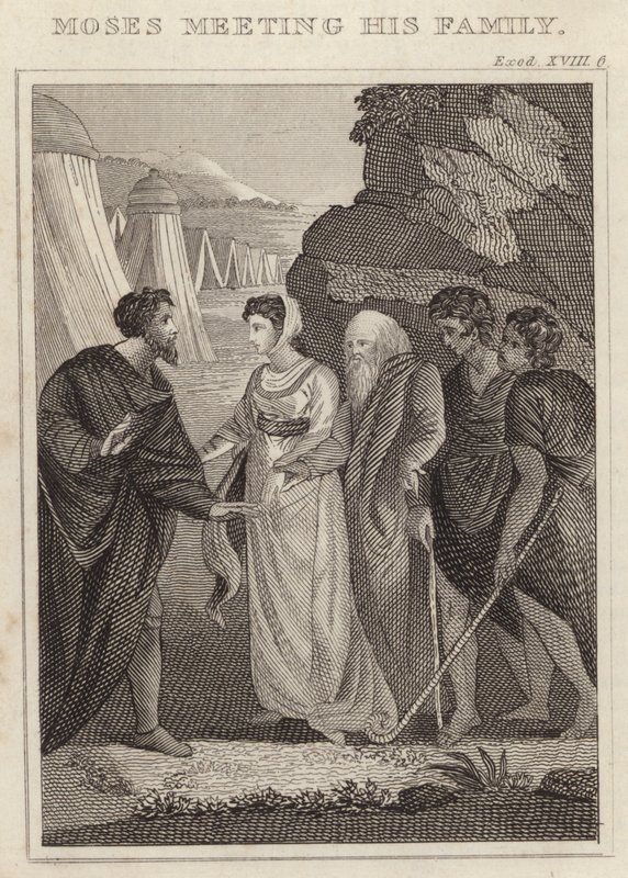 Mózes találkozik a családjával alkotó: English School