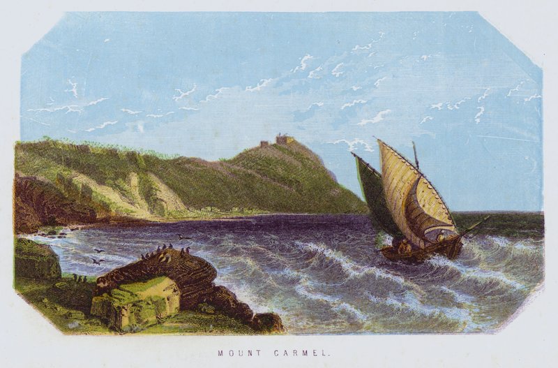 Kármel-hegy (színes litográfia) alkotó: English School