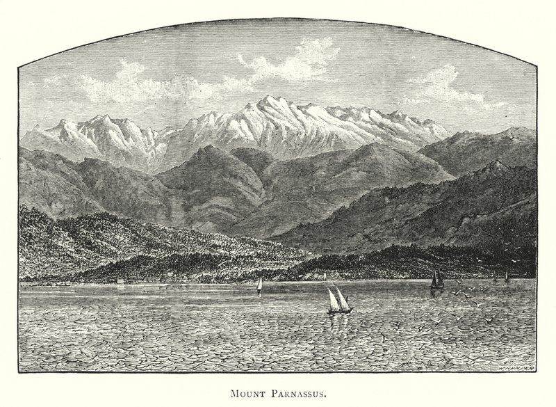 Parnasszus-hegy (metszet) alkotó: English School