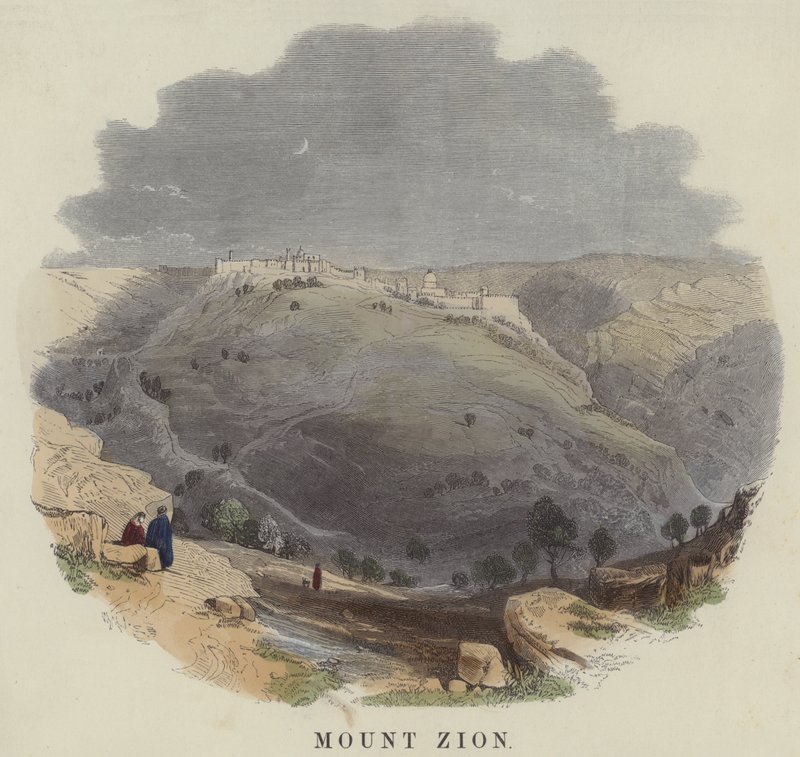 Sion hegye (színes metszet) alkotó: English School