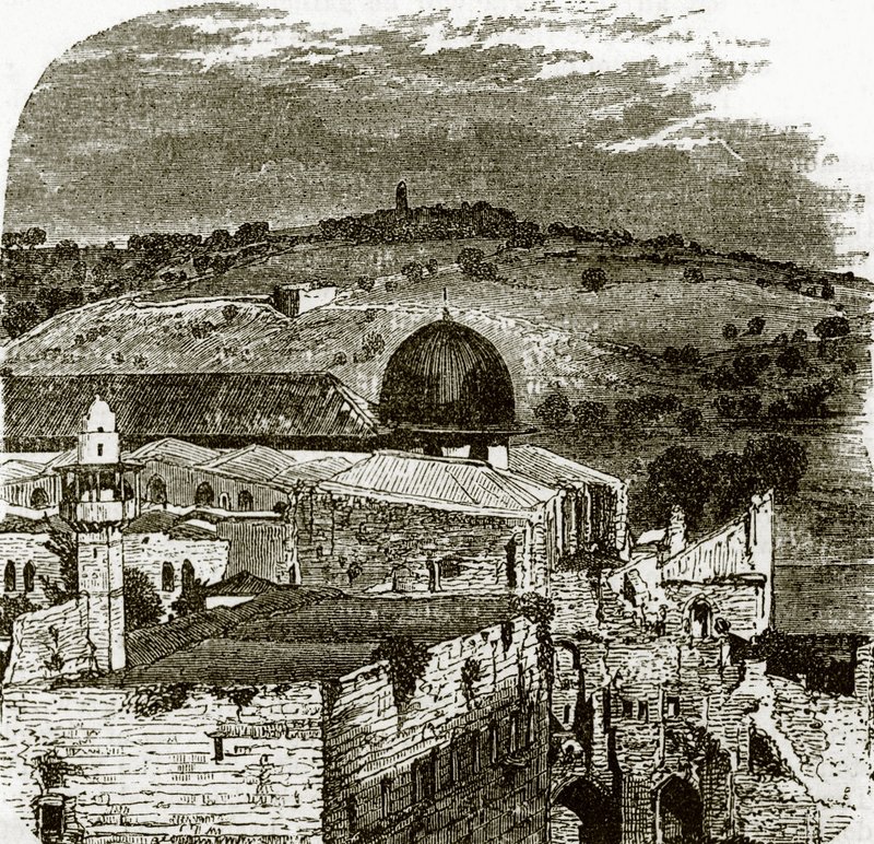 Olajfák hegye Jeruzsálemből alkotó: English School