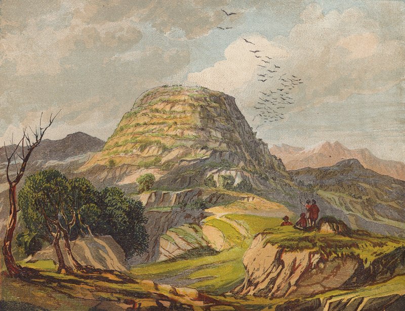 Tábor hegye, Galilea (színes litográfia) alkotó: English School