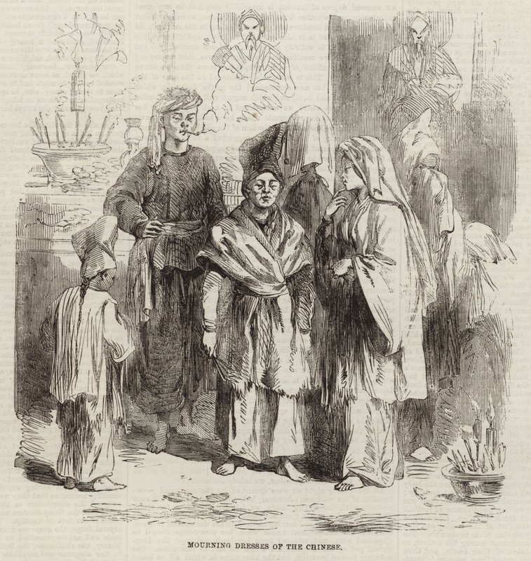 A kínaiak gyászruhái alkotó: English School