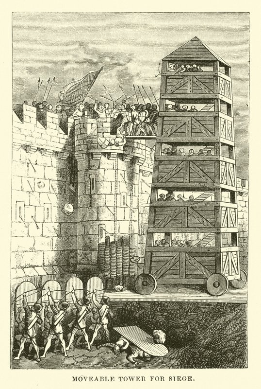 Mozgatható torony Siege számára alkotó: English School