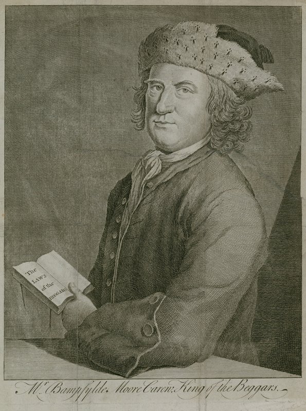Bampfylde Moore Carew úr, a koldusok királya alkotó: English School