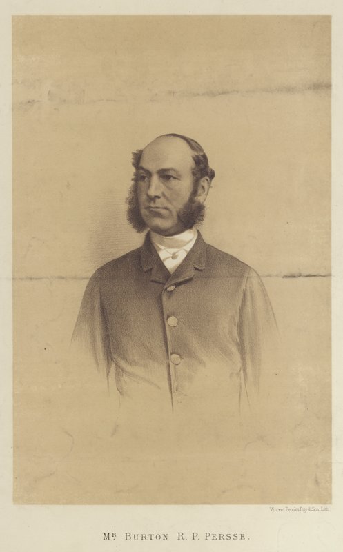 Mr Burton RP Persse (litho) alkotó: English School