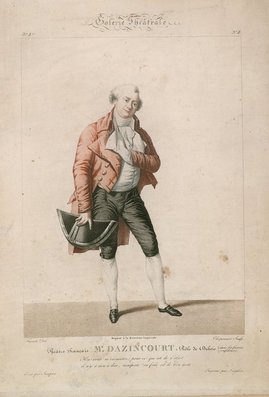 Dazincourt úr Dubois szerepében a Theater Francaisban alkotó: English School