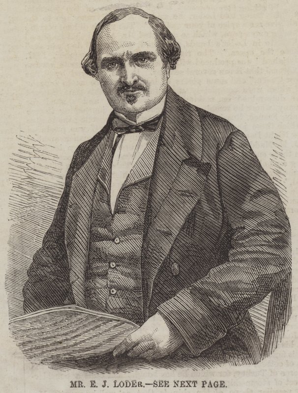 Mr E J Loder (metszet) alkotó: English School