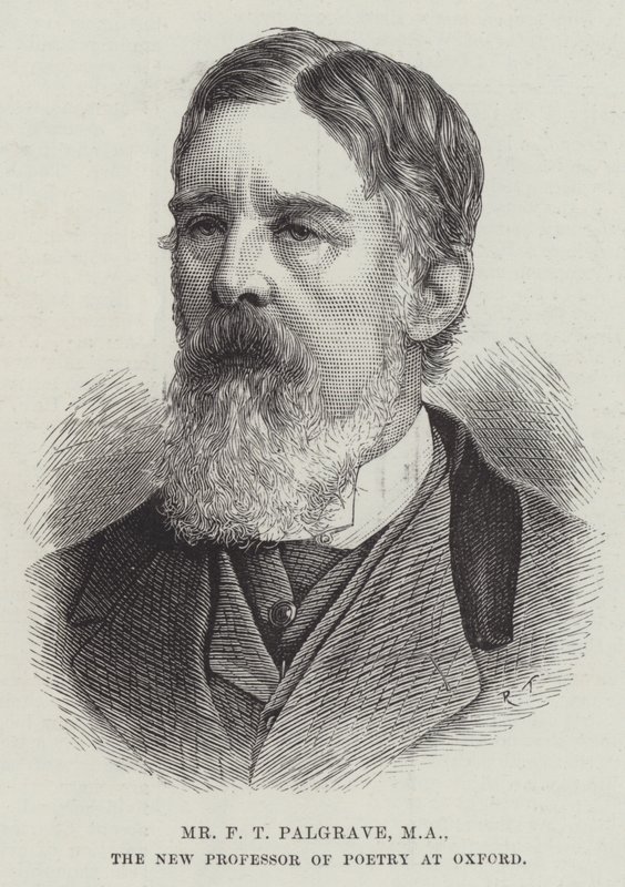 F. T. Palgrave, MA, az oxfordi költészet új professzora (metszet) alkotó: English School