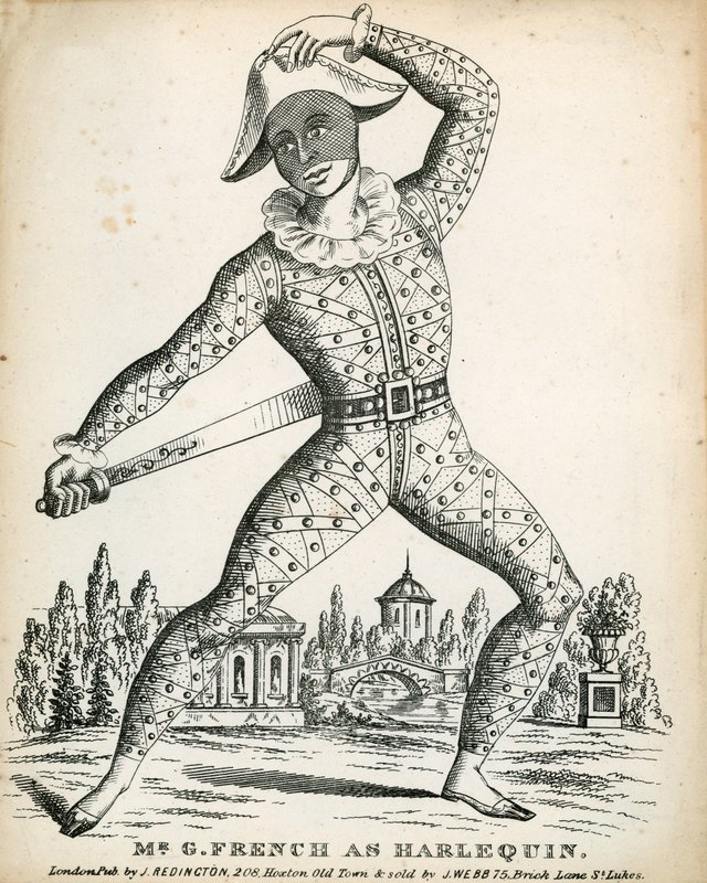 Mr. G French mint Harlekin alkotó: English School
