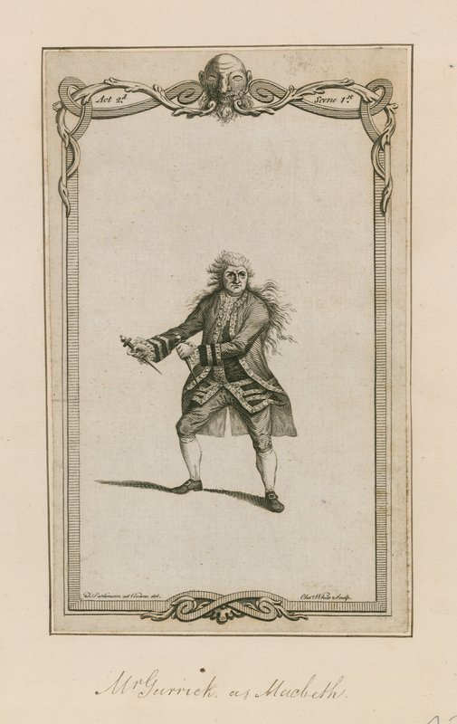 Mr Garrick mint Macbeth alkotó: English School