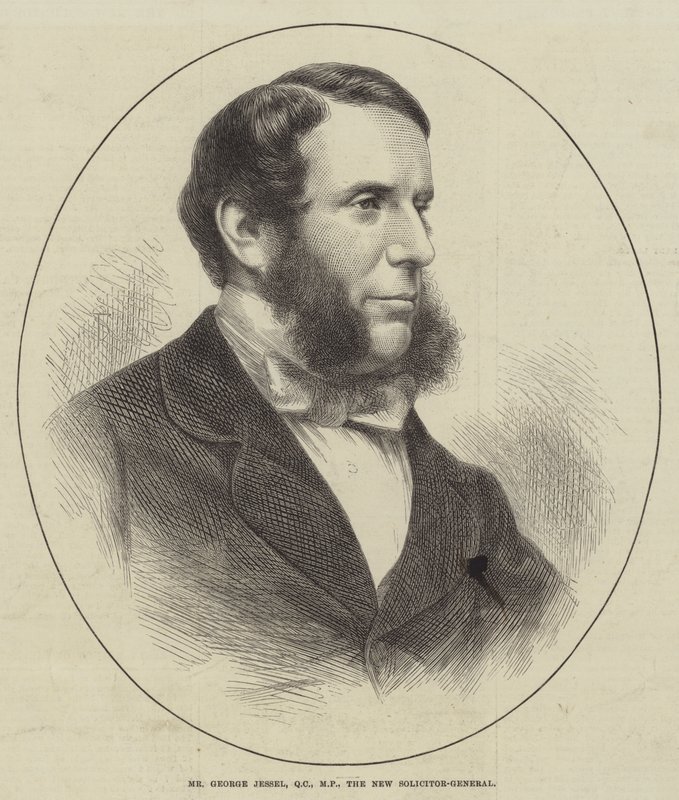 George Jessel úr, QC, parlamenti képviselő, az új főügyész (metszet) alkotó: English School