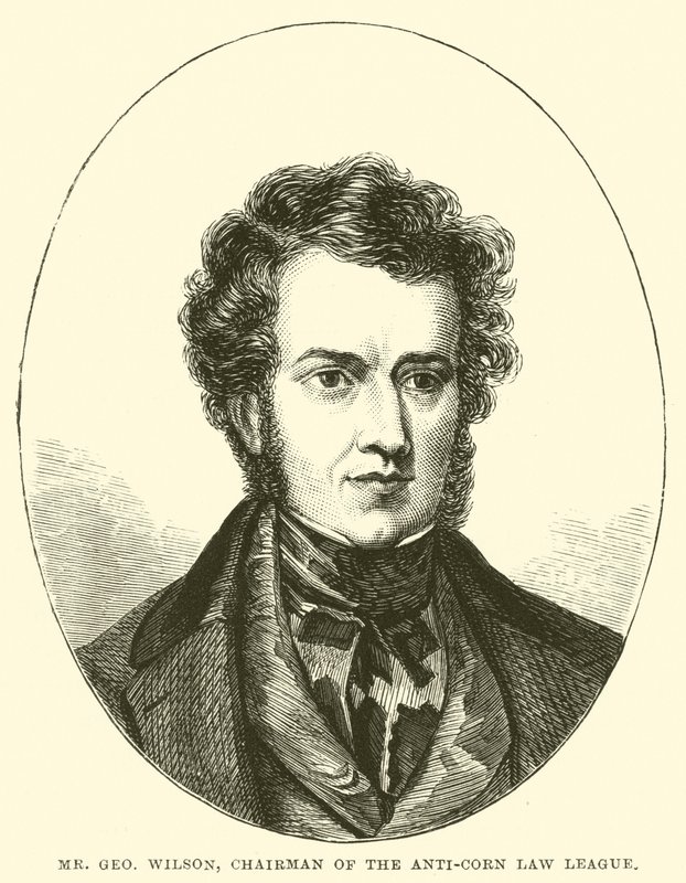 George Wilson úr, a Kukoricatörvény-ellenes Liga elnöke (metszet) alkotó: English School