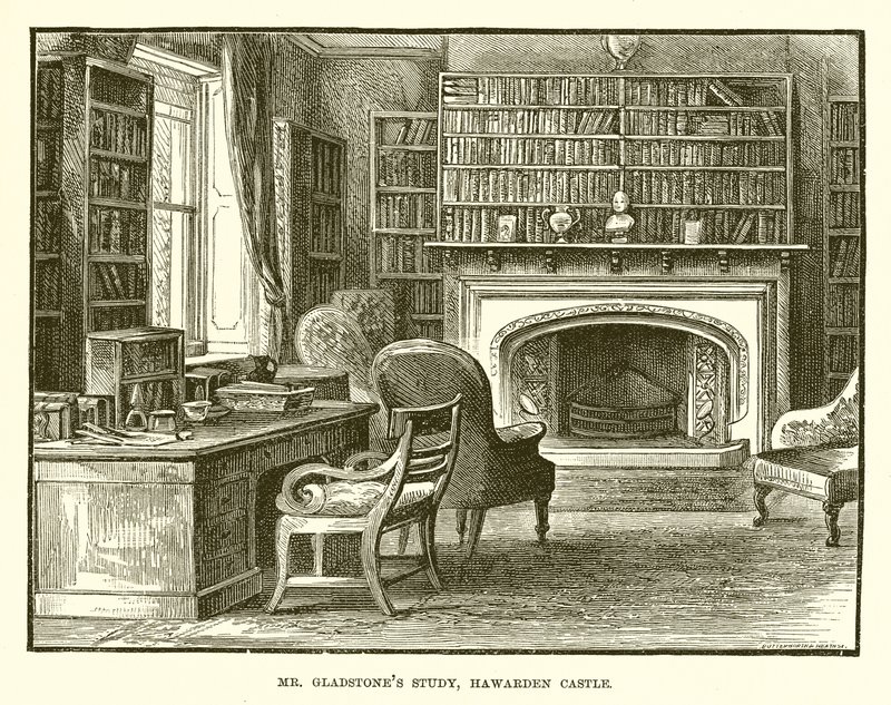 Mr. Gladstones Study, Hawarden kastély alkotó: English School