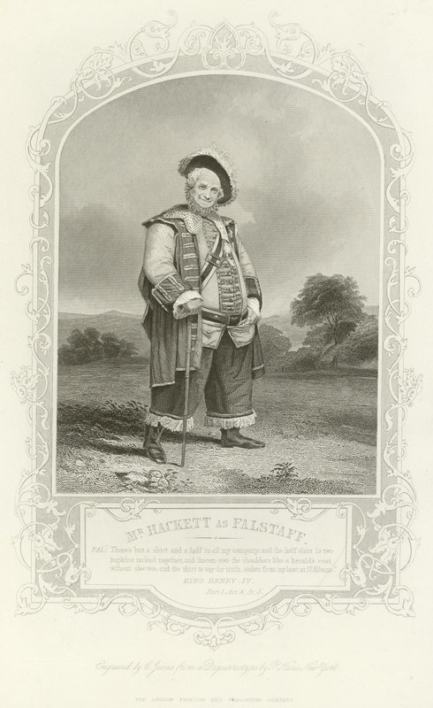 Hackett úr Falstaff szerepében, IV. Henrik király, I. rész alkotó: English School