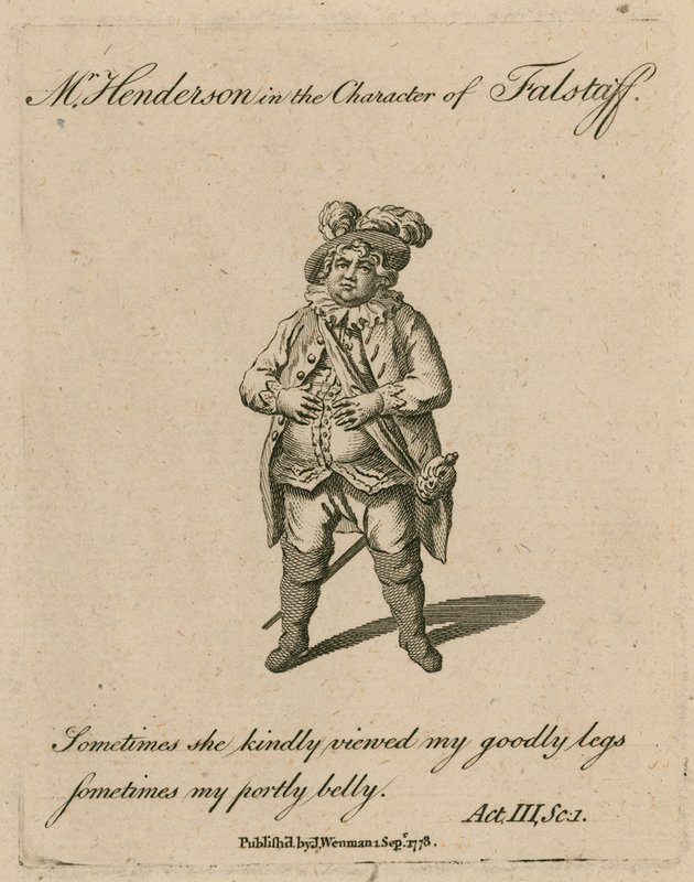 Mr. Henderson Falstaff karakterében alkotó: English School