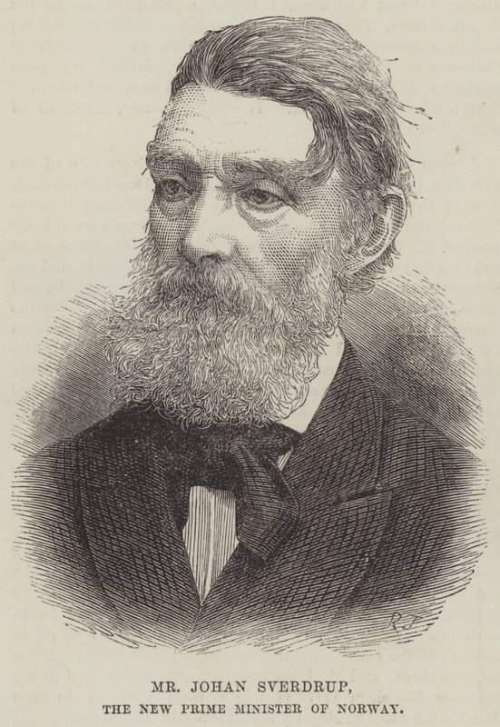 Johan Sverdrup, Norvégia új miniszterelnöke (metszet) alkotó: English School