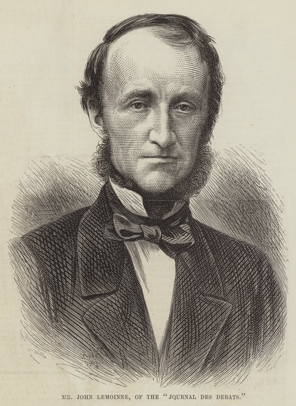 John Lemoinne, a „Journal des Debats”-tól (metszet) alkotó: English School