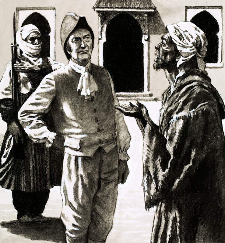 Joseph Dupois úrral szembesült egy elborult lény (papíron gouache) alkotó: English School